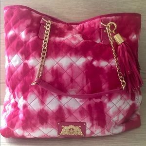 Juicy Couture Pink Quilted Tote Bag